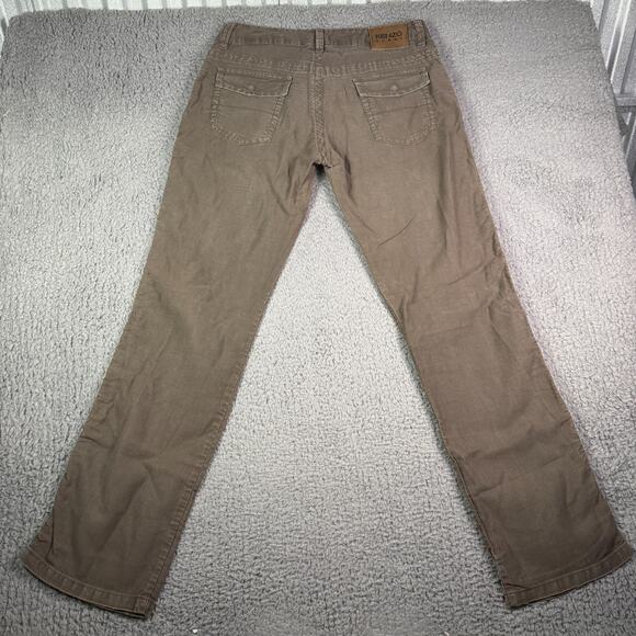 Kenzo Homme Pants Mens 34x34 Brown Linen Blend Relaxed Straight Chino - Picture 2 of 16